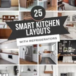 25 Best Kitchen Layouts With Refrigerators for a Seamless Look