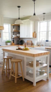 27-white-kitchen-island-seating-butcher-block-top (4)