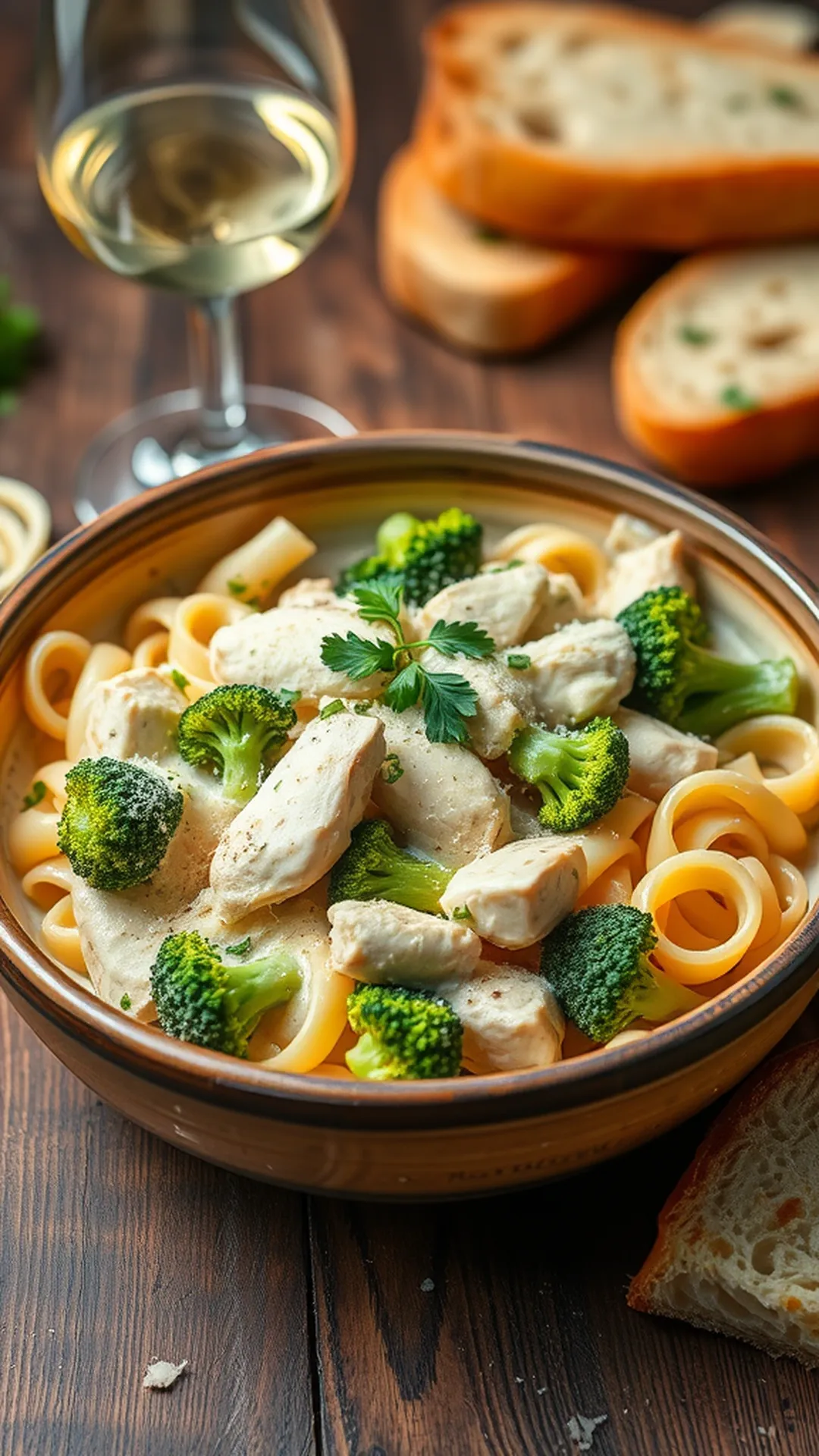 Creamy Chicken and Broccoli Alfredo