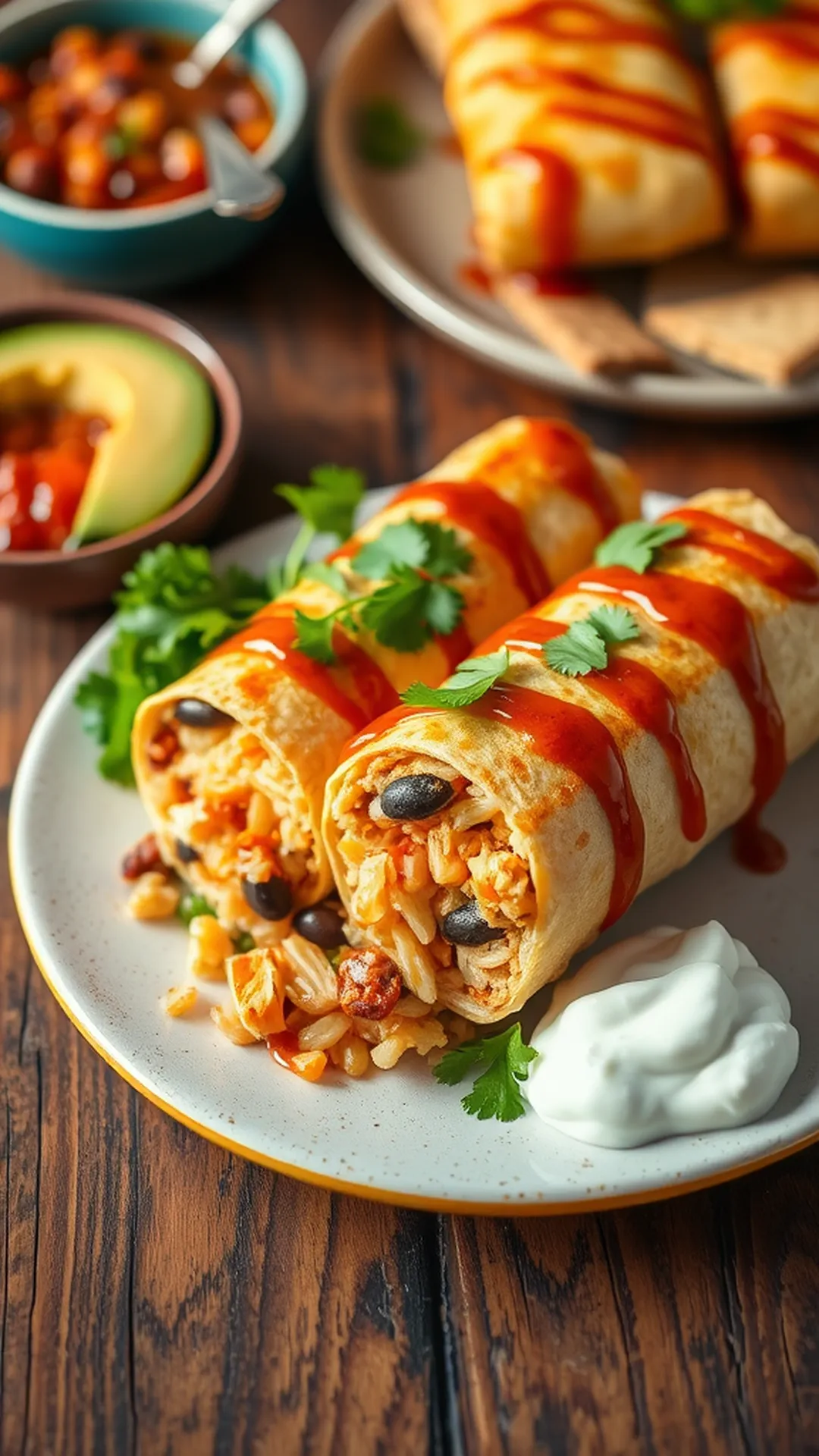 Smoky Chipotle Chicken Burritos Recipe