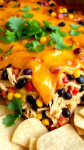 Easy and Flavorful Cheesy Chicken Burrito Casserole