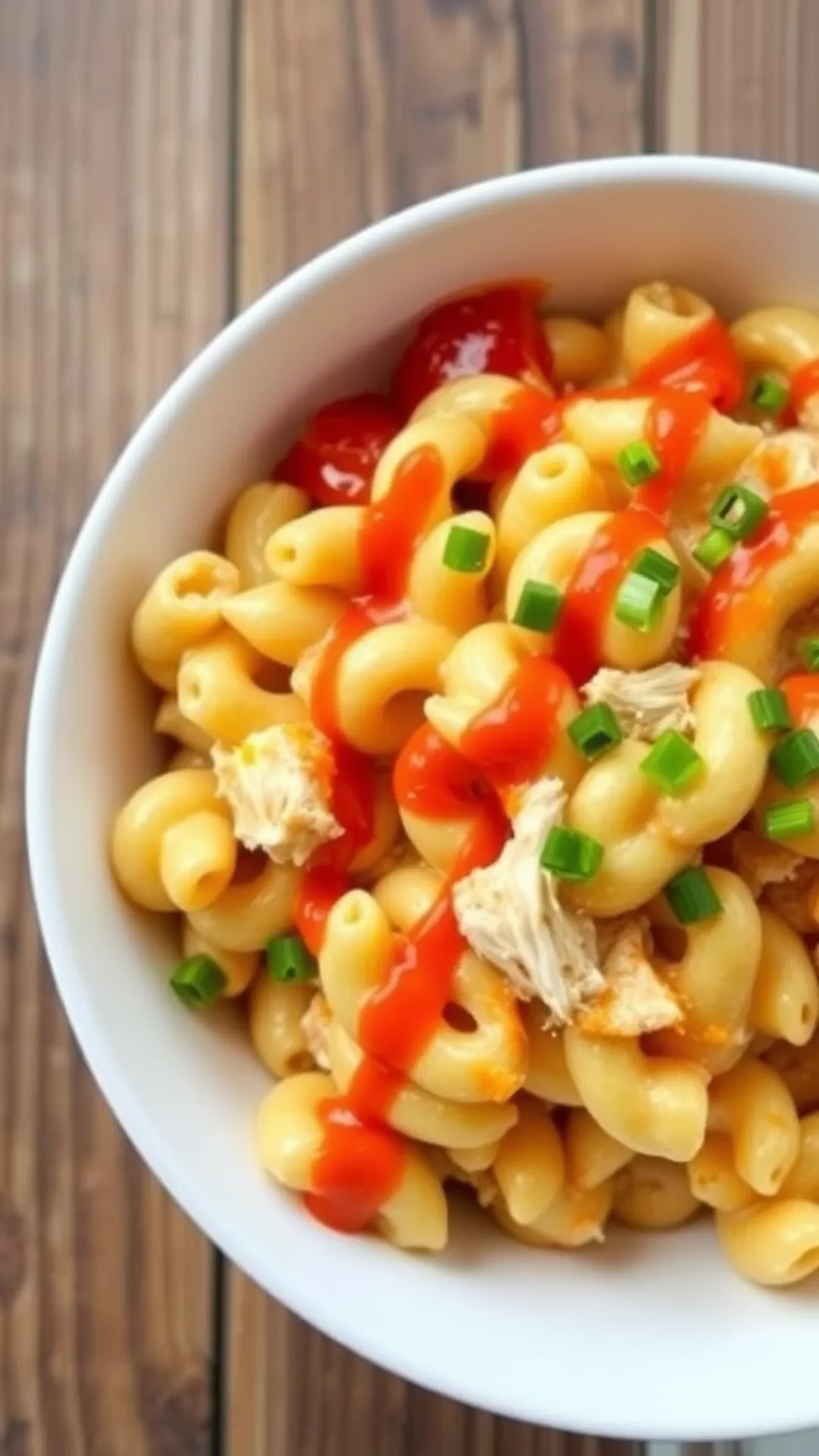 Spicy Buffalo Chicken Mac and Cheese