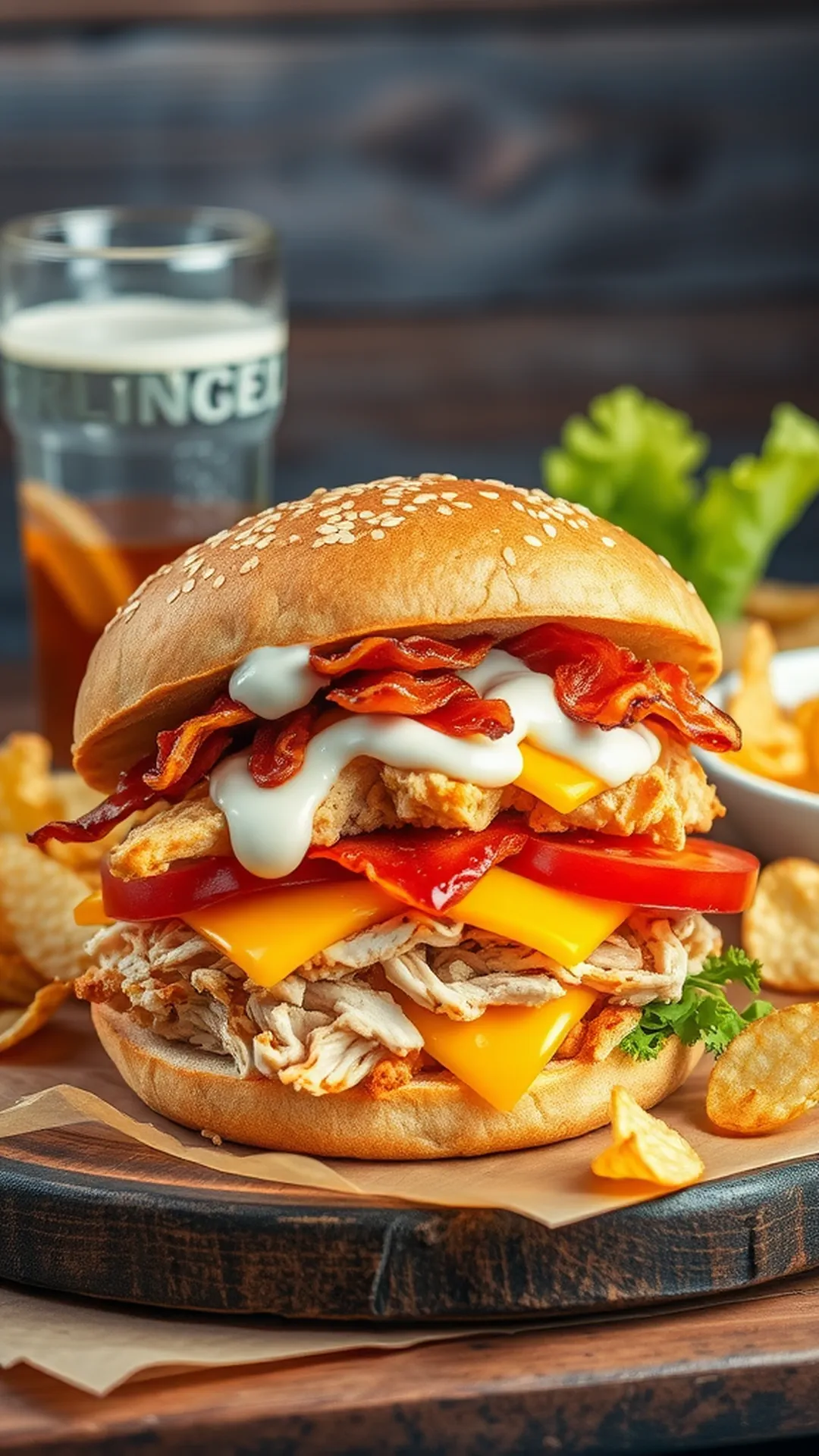 Savory Cracked Chicken Sandwiches Recipe