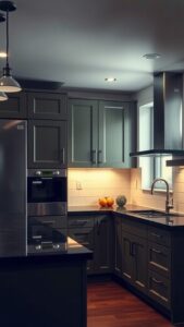 17 Stunning Olive Green Kitchen Cabinets with Black Countertops Ideas ...