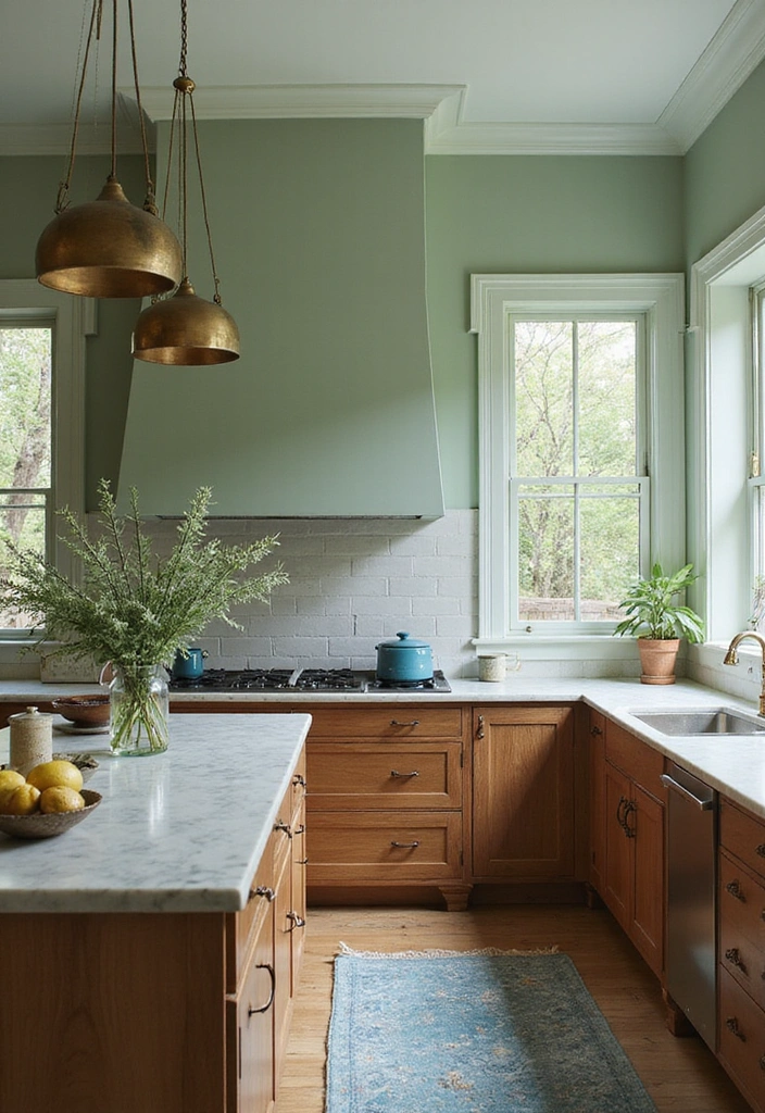 22 Nature-Inspired Kitchen Designs That Will Refresh Your Home! - 13. Nature-Inspired Color Palettes