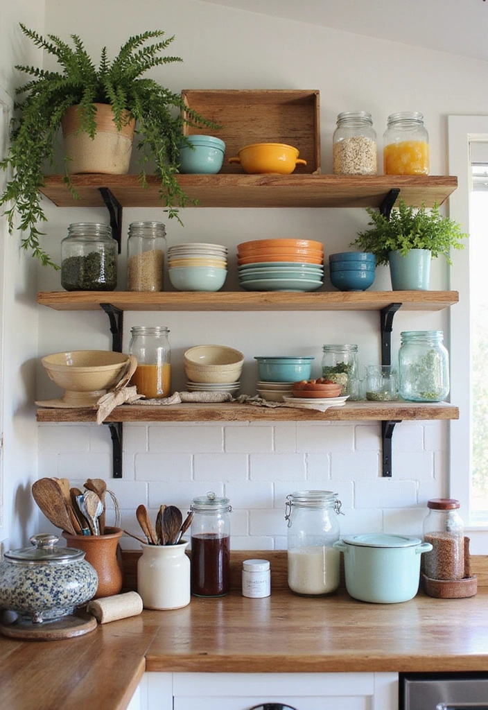 The Ultimate Guide to 2025 Unfitted Kitchen Trends: Timeless Styles - 2. Open Shelving Delight