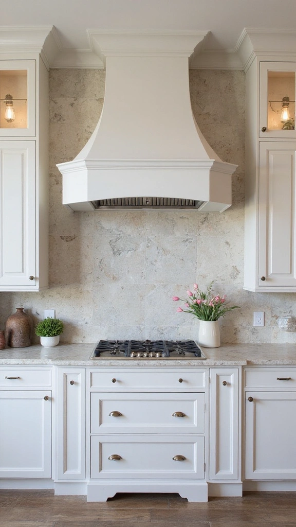 15 Elegant Neutral Kitchen Backsplashes That'll Make You Rethink Your Design! - 10. Polished Limestone