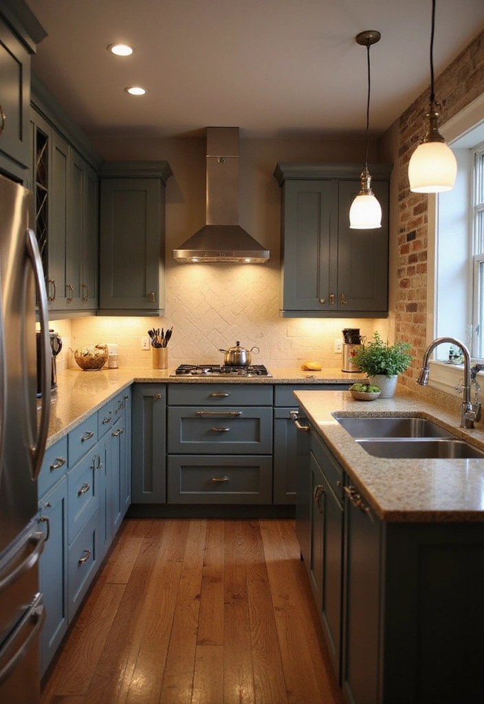 22 Innovative Small Kitchen Layouts That Will Maximize Your Cooking Area! (#11 Is a Must-See!) - 15. Elegant Lighting Solutions