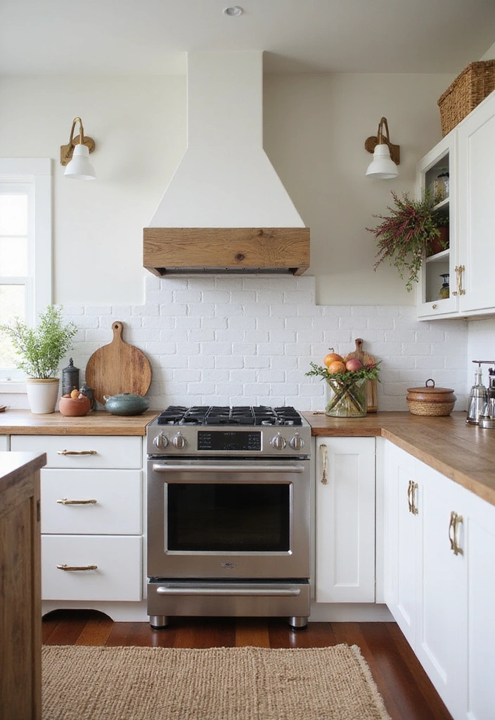 20 Sleek Kitchens with Built-In Appliances That Blend Beautifully - 16. Chic Farmhouse Style