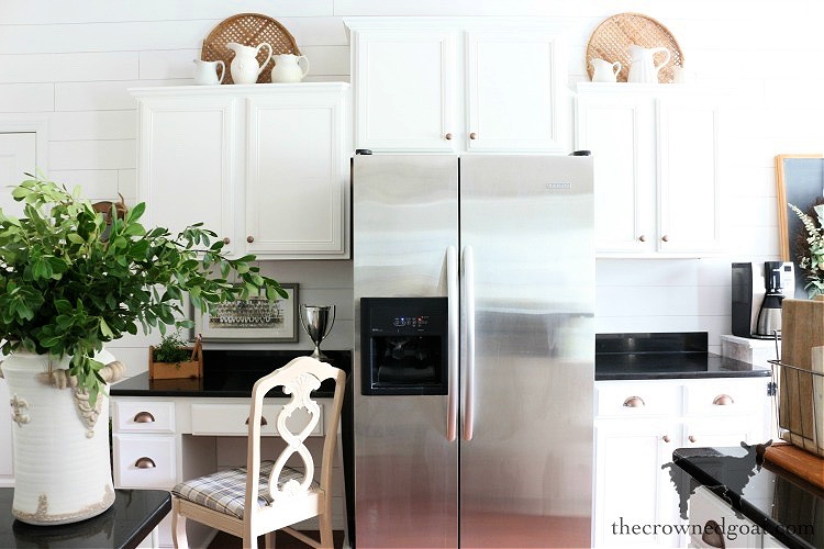 22 Style Tips for Decorating the Space Above Kitchen Cabinets Like a Pro (Don't Miss #11!) - 15. Create a Travel Display