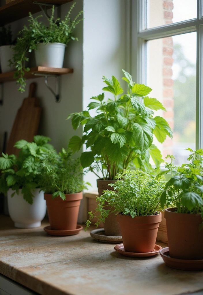 29 Trendy Kitchen Counter Styling Ideas You Can Steal Right Now! - 2. Fresh Greenery for a Lively Touch