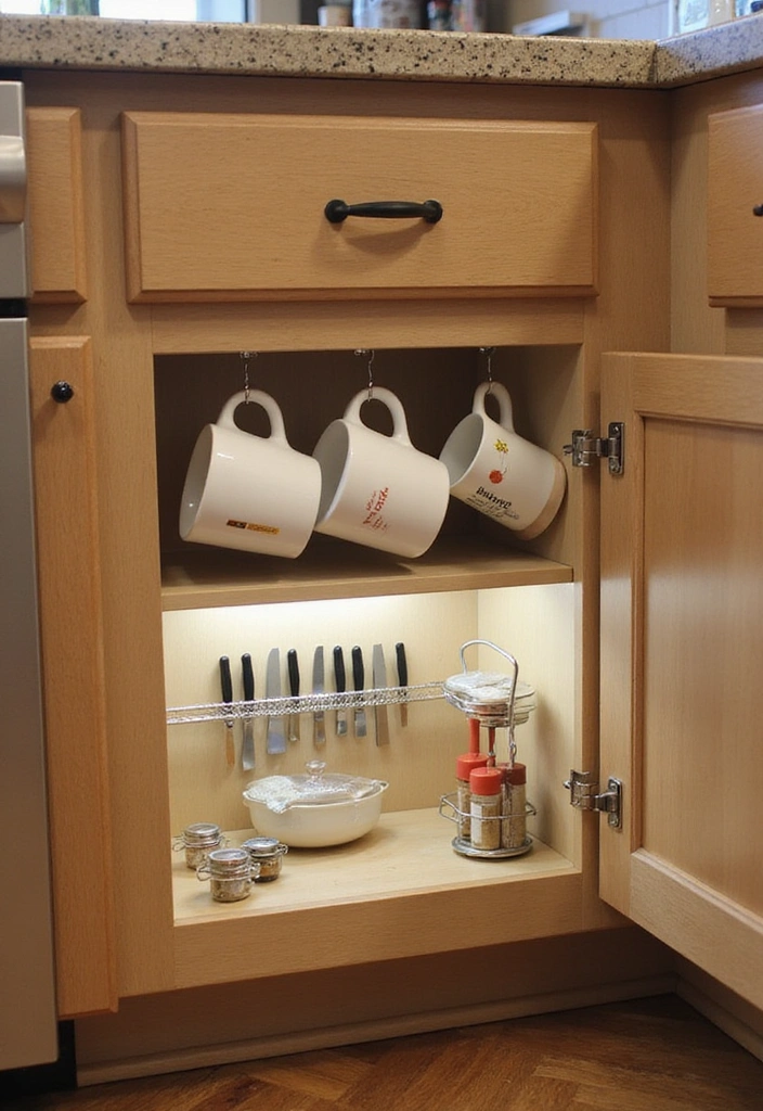 20 Smart Modern Kitchen Storage Ideas You’ll Wish You Knew Sooner! - 2. Under-Cabinet Storage