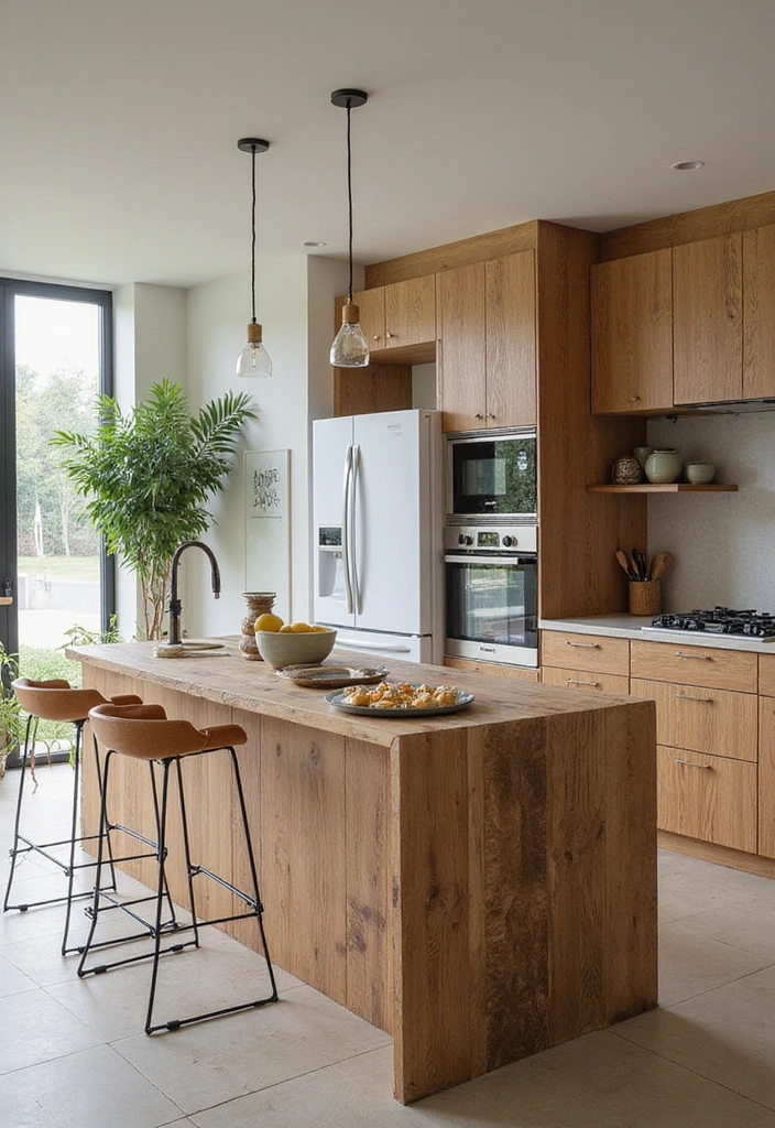 20 Stunning Modern Kitchen Islands That Prove Function Can Be Beautiful! - 15. The Eco-Friendly Choice