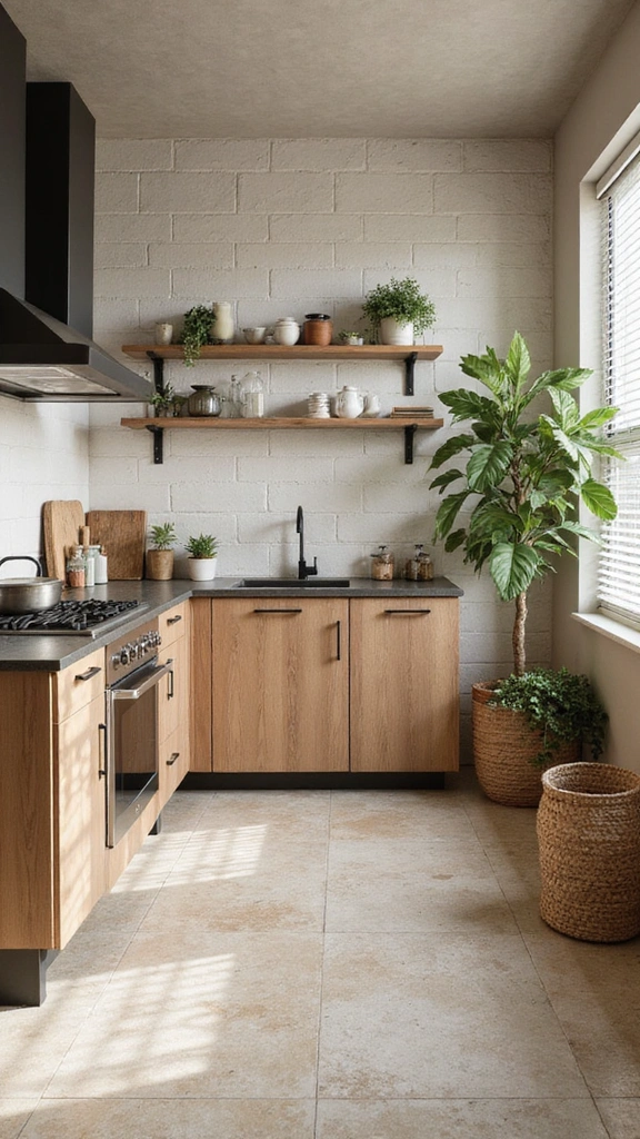 20 Modern Kitchen Tile Flooring Ideas That'll Make a Statement! - 15. Eco-Friendly Tiles