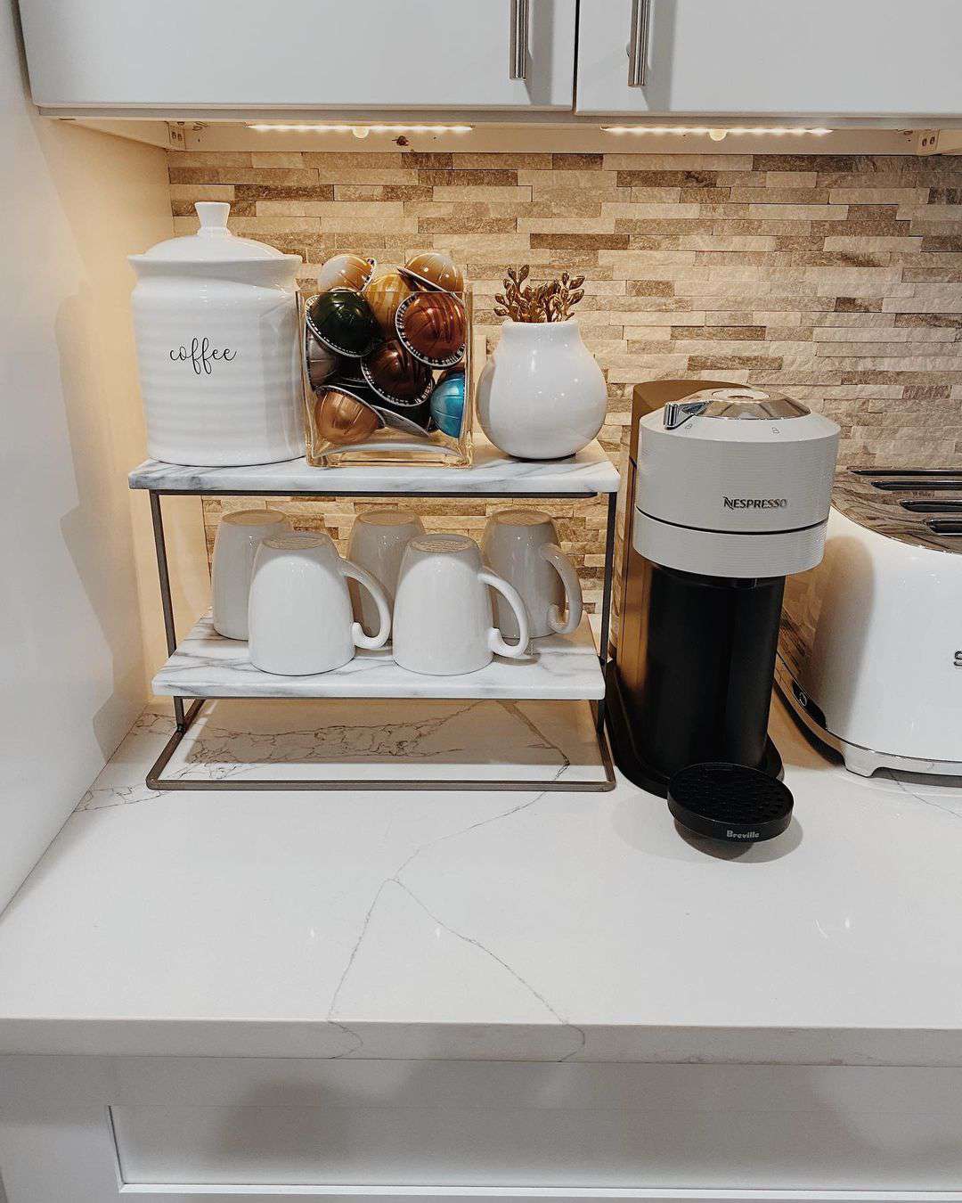 22 Coffee Bar Ideas for Your Kitchen Counter That'll Make Every Sip Feel Special! - Rustic Farmhouse Coffee Bar