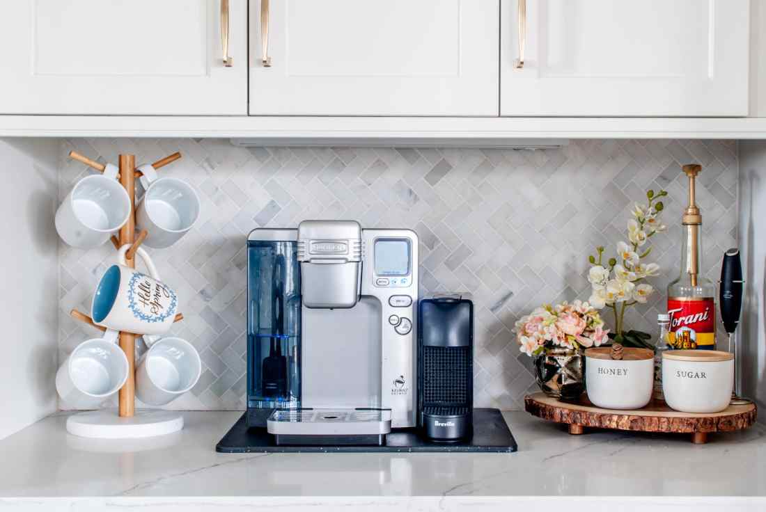 22 Coffee Bar Ideas for Your Kitchen Counter That'll Make Every Sip Feel Special! - Coffee Bar with a Cultural Twist