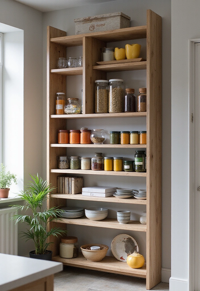 20 Smart Modern Kitchen Storage Ideas You’ll Wish You Knew Sooner! - 1. Vertical Shelving Units