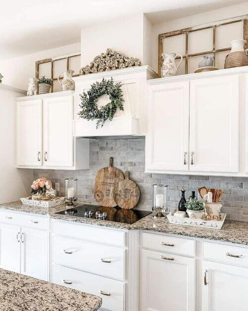 22 Style Tips for Decorating the Space Above Kitchen Cabinets Like a Pro (Don't Miss #11!) - 8. Use Clear Containers
