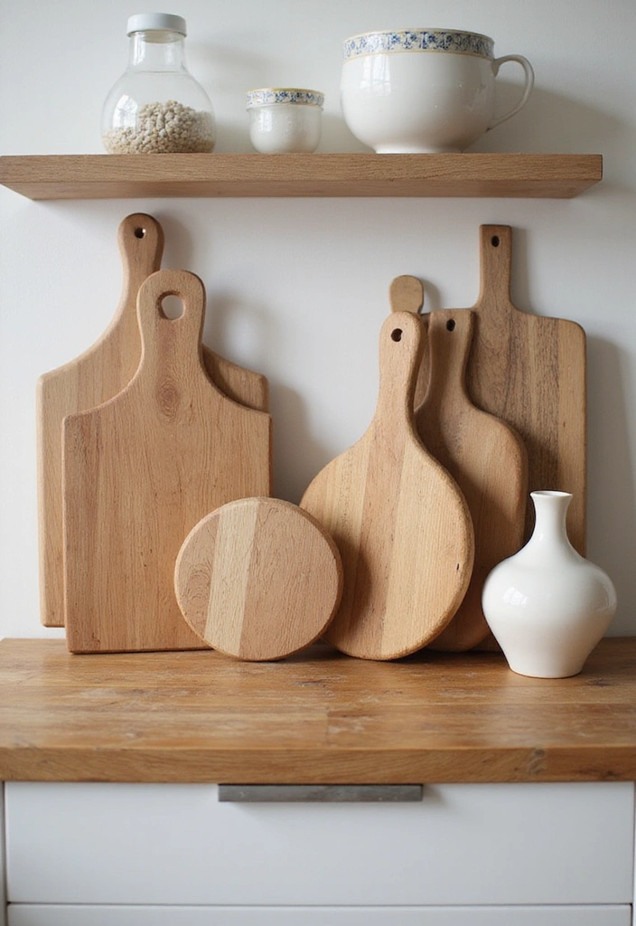 29 Trendy Kitchen Counter Styling Ideas You Can Steal Right Now! - 9. Functional Yet Stylish Cutting Boards