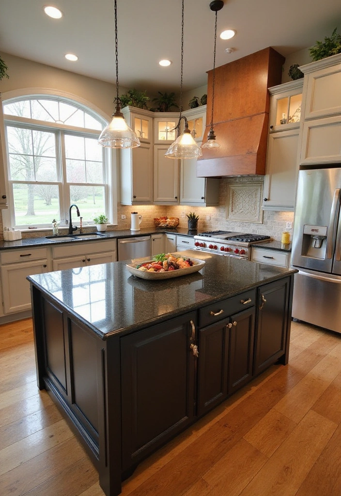 20 Jaw-Dropping Kitchen Interiors with Black Granite Tops That Redefine Elegance! - 14. Family-Friendly Designs with Black Granite