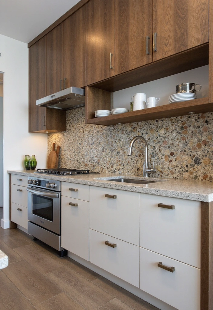 20 Eye-Catching Modern Kitchen Backsplashes to Inspire Your Remodel - 19. Recycled Materials