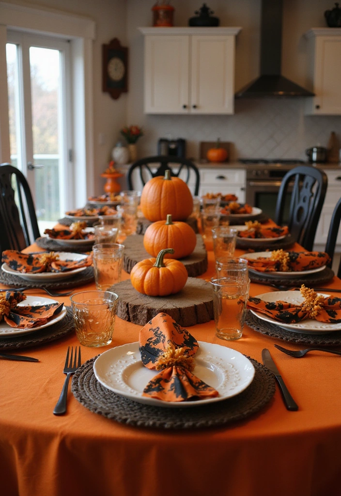 20 Family-Friendly Halloween Kitchen Decor Ideas for a Spooktacular Celebration! - 4. Spooky Table Settings