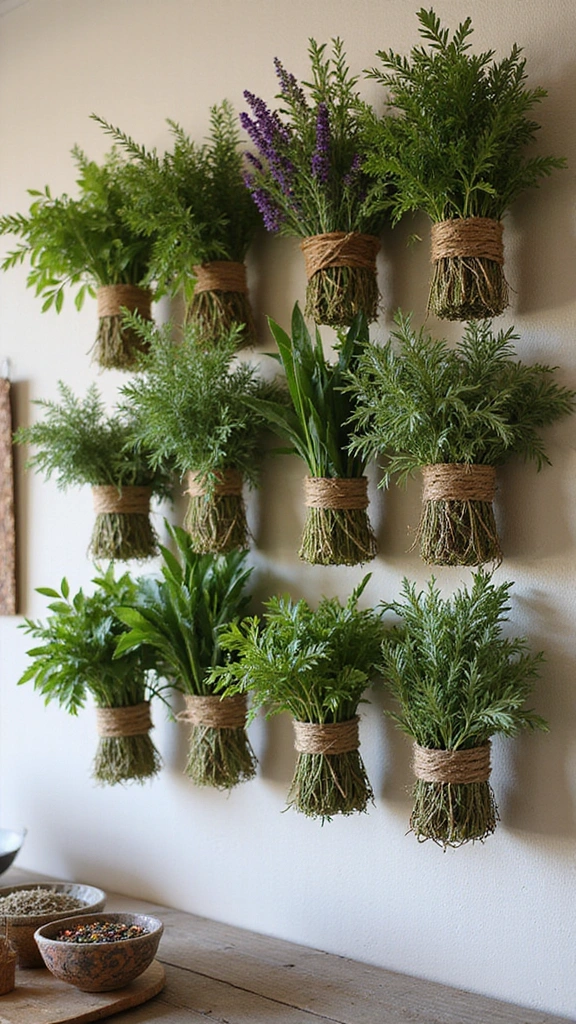 15 Enchanting Witchy Kitchen Ideas That Will Make You Feel Like a Spellcaster! - 1. Herb Wall: Nature’s Spellbook