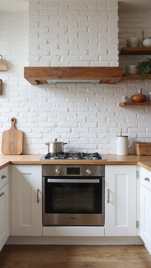 25 Stylish White Kitchen Backsplash Ideas That Will Upgrade Your Space Instantly! - 3. Textured White Brick