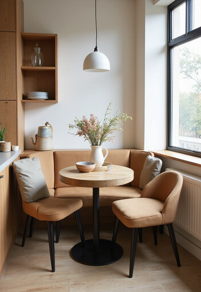 29 Trendy Kitchen Counter Styling Ideas You Can Steal Right Now! - 27. Create a Cozy Breakfast Nook