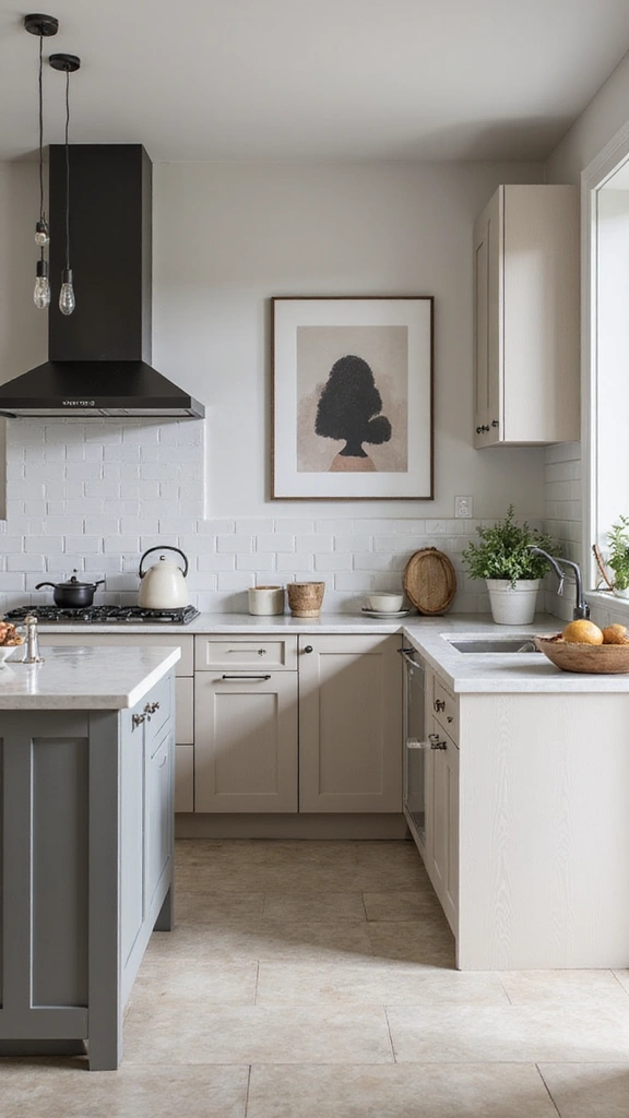20 Modern Kitchen Ideas in Neutral Colors That Feel Effortlessly Elegant! - 6. Monochrome Elegance