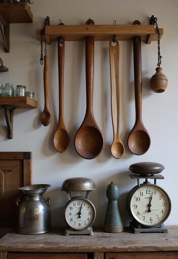 25 Stunning Fall Kitchen Decor Ideas That Will Make You Fall in Love with Autumn! - 14. Vintage Kitchen Tools