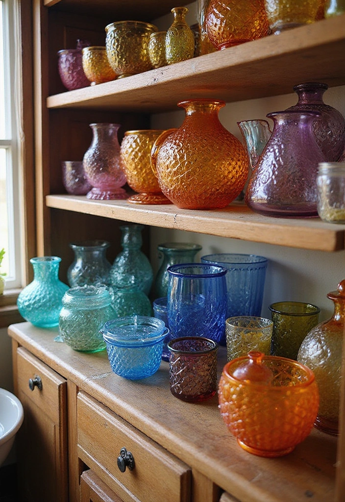20 Unique Mexican Kitchen Decor Ideas That Will Make You Feel Like You're in Tulum! - 15. Artisan Glassware