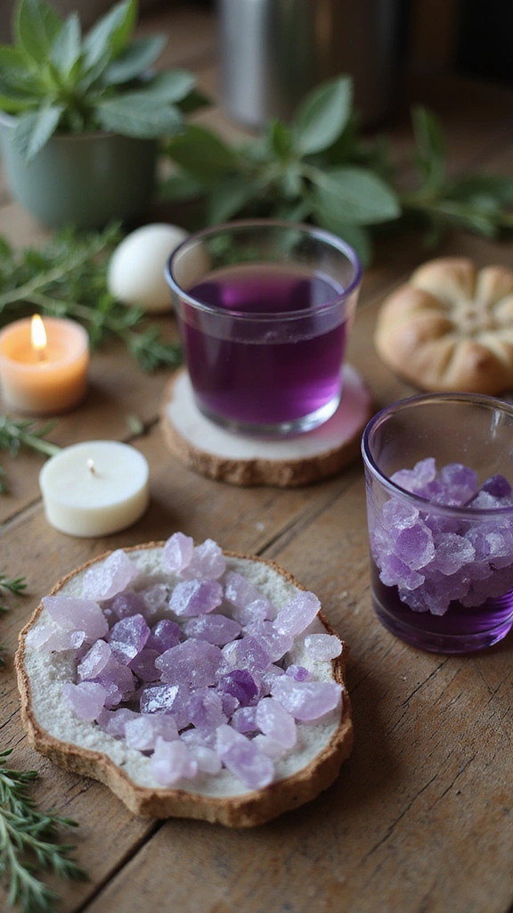 15 Enchanting Witchy Kitchen Ideas That Will Make You Feel Like a Spellcaster! - 3. Crystal-Infused Kitchenware: Channel Positive Energy