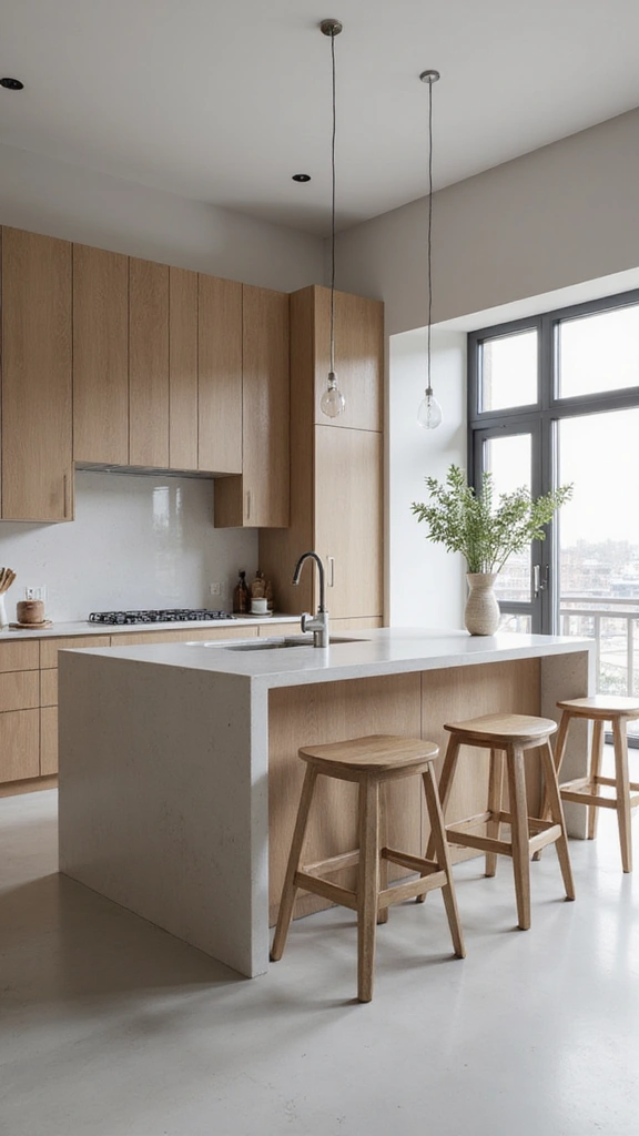 20 Beautiful Modern Minimalist Kitchen Ideas for a Clutter-Free Look - 6. Functional Island Spaces