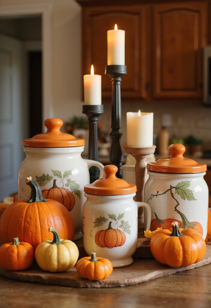 20 Fall Kitchen Decor Accents That Bring Warmth to Your Home (You’ll Love #11!) - 3. Pumpkin Spice Everything