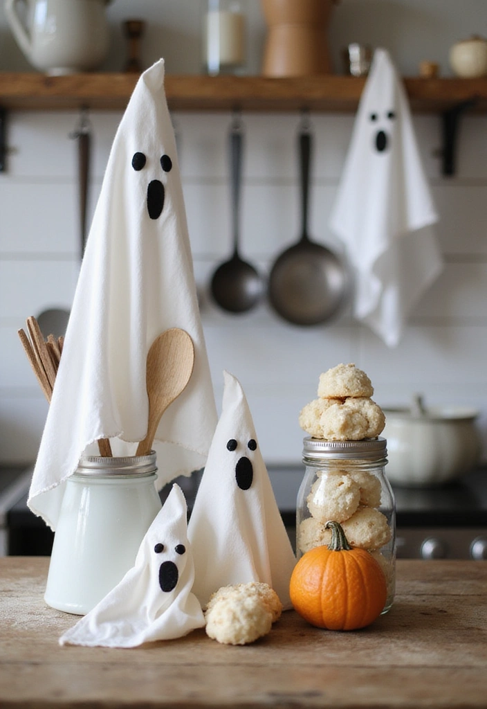 20 Family-Friendly Halloween Kitchen Decor Ideas for a Spooktacular Celebration! - 2. Ghostly Goodies