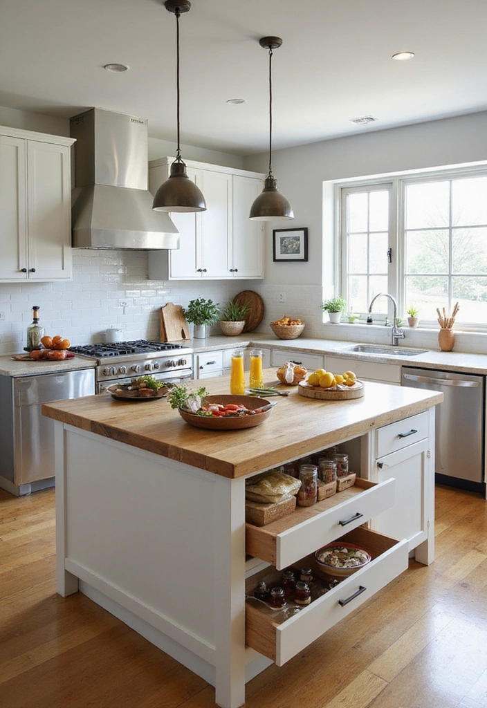 20 Stunning Modern Kitchen Islands That Prove Function Can Be Beautiful! - 16. The Multi-Functional Workspace