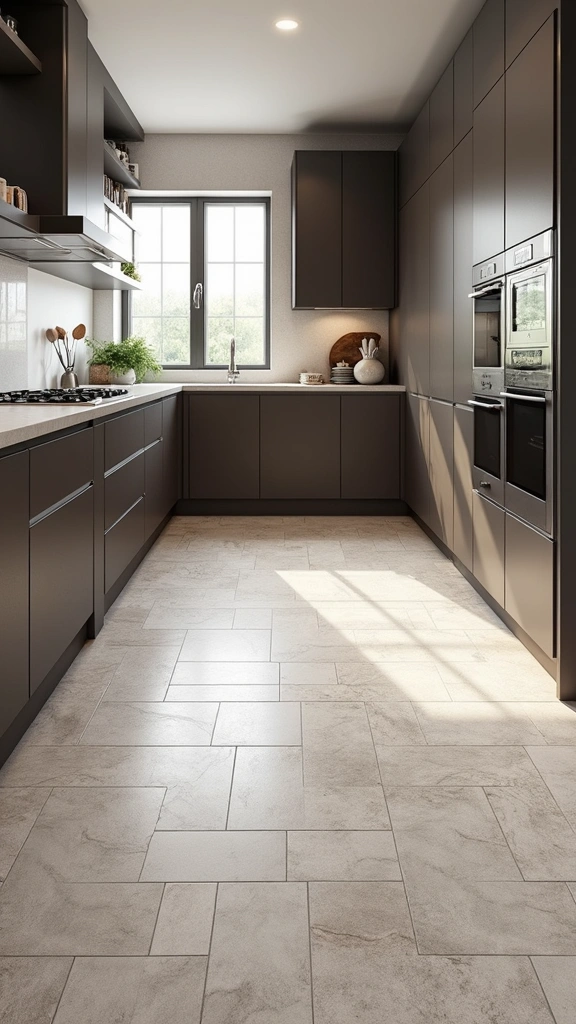 20 Modern Kitchen Tile Flooring Ideas That'll Make a Statement! - 9. Textured Tiles