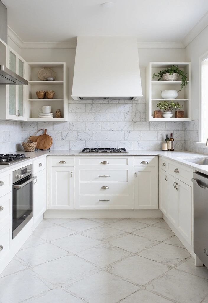 20 Eye-Catching Modern Kitchen Backsplashes to Inspire Your Remodel - 11. Classic White Tiles