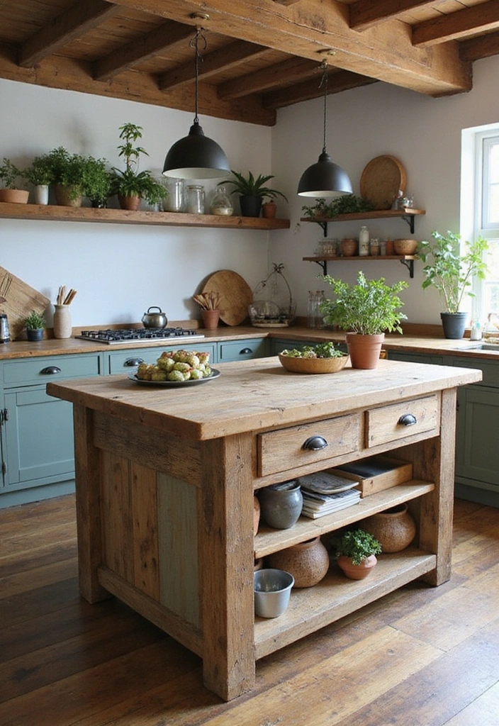 25 Stunning Rustic Farmhouse Kitchen Islands You’ll Wish You Had! - 18. Environmentally Friendly Materials