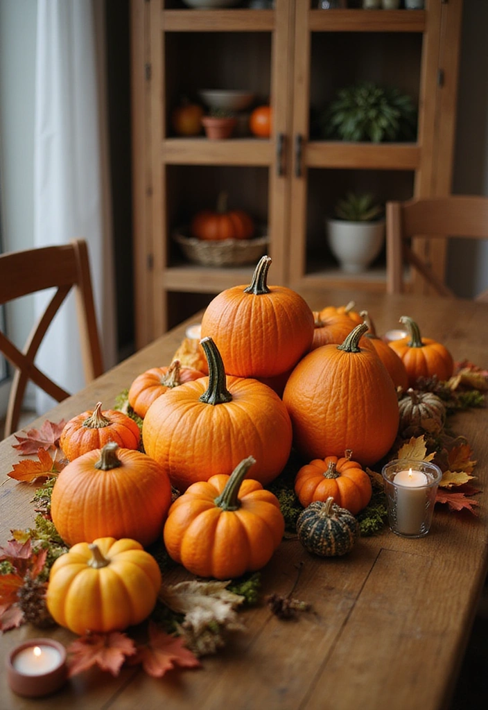 25 Stunning Fall Kitchen Decor Ideas That Will Make You Fall in Love with Autumn! - 1. Playful Pumpkin Centerpiece