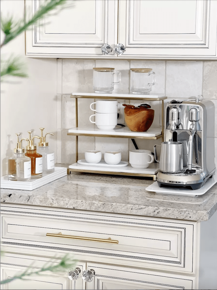 22 Coffee Bar Ideas for Your Kitchen Counter That'll Make Every Sip Feel Special! - Zen Coffee Bar for Mindfulness