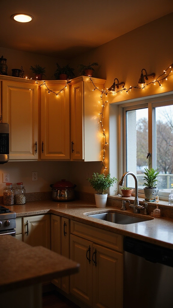 15 Enchanting Witchy Kitchen Ideas That Will Make You Feel Like a Spellcaster! - 11. Fairy Lights: Sparkling Inspiration