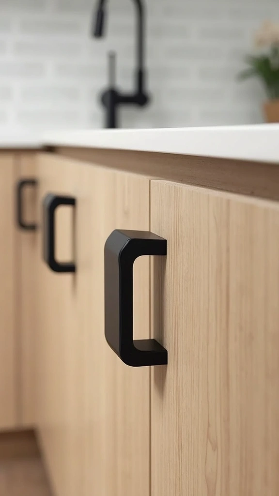 20 Beautiful Modern Minimalist Kitchen Ideas for a Clutter-Free Look - 5. Minimalist Hardware