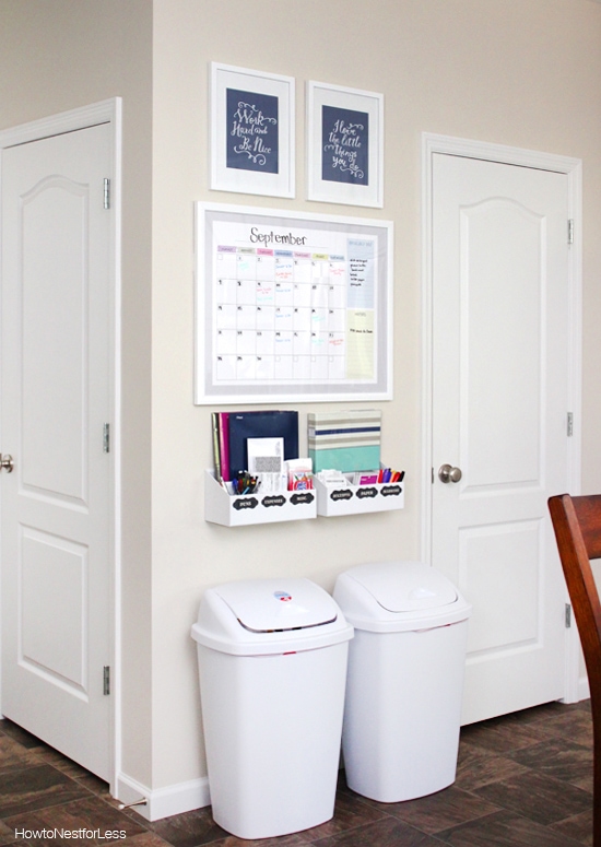 22 Chic Kitchen Command Center Designs for a Modern and Sleek Look! - 6. Stylish Pegboard Command Center