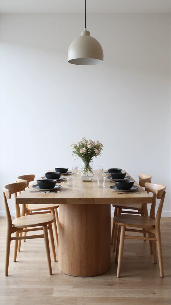 20 Beautiful Modern Minimalist Kitchen Ideas for a Clutter-Free Look - 15. Streamlined Dining Experience