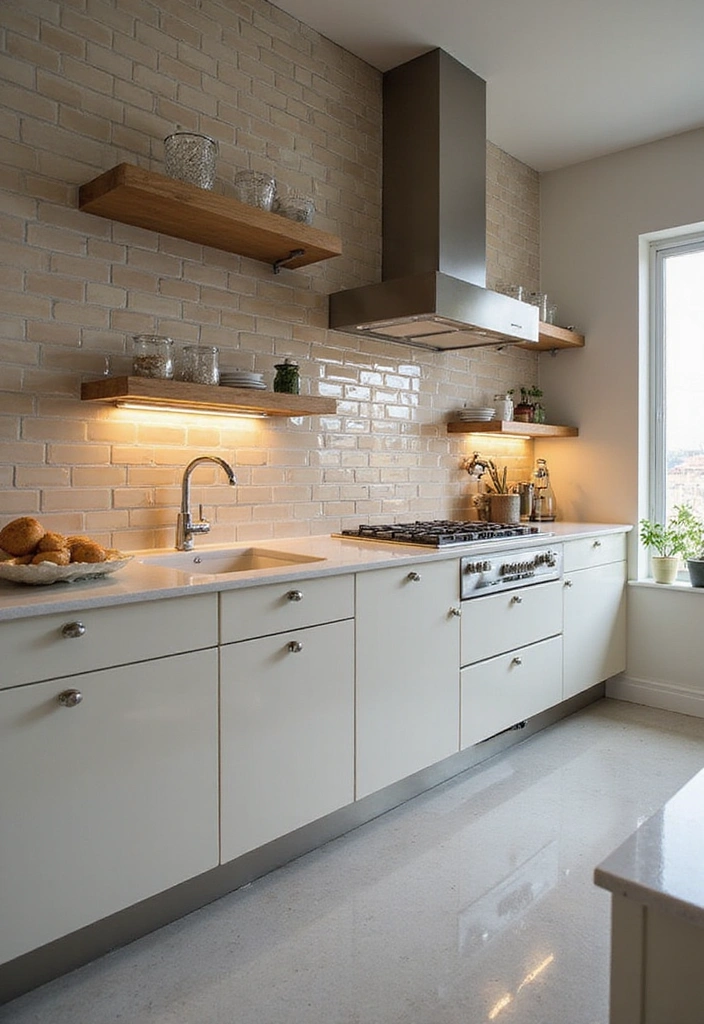 20 Eye-Catching Modern Kitchen Backsplashes to Inspire Your Remodel - 1. Glossy Subway Tiles