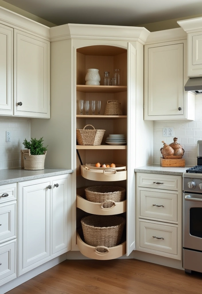 20 Smart Modern Kitchen Storage Ideas You’ll Wish You Knew Sooner! - 5. Corner Cabinets