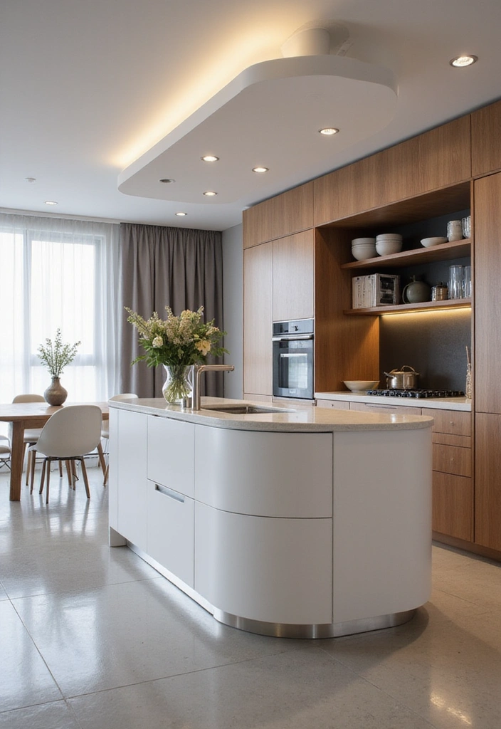 20 Functional Kitchen Layouts for Small Spaces You Need to See! - 16. Innovative Layouts with Curves