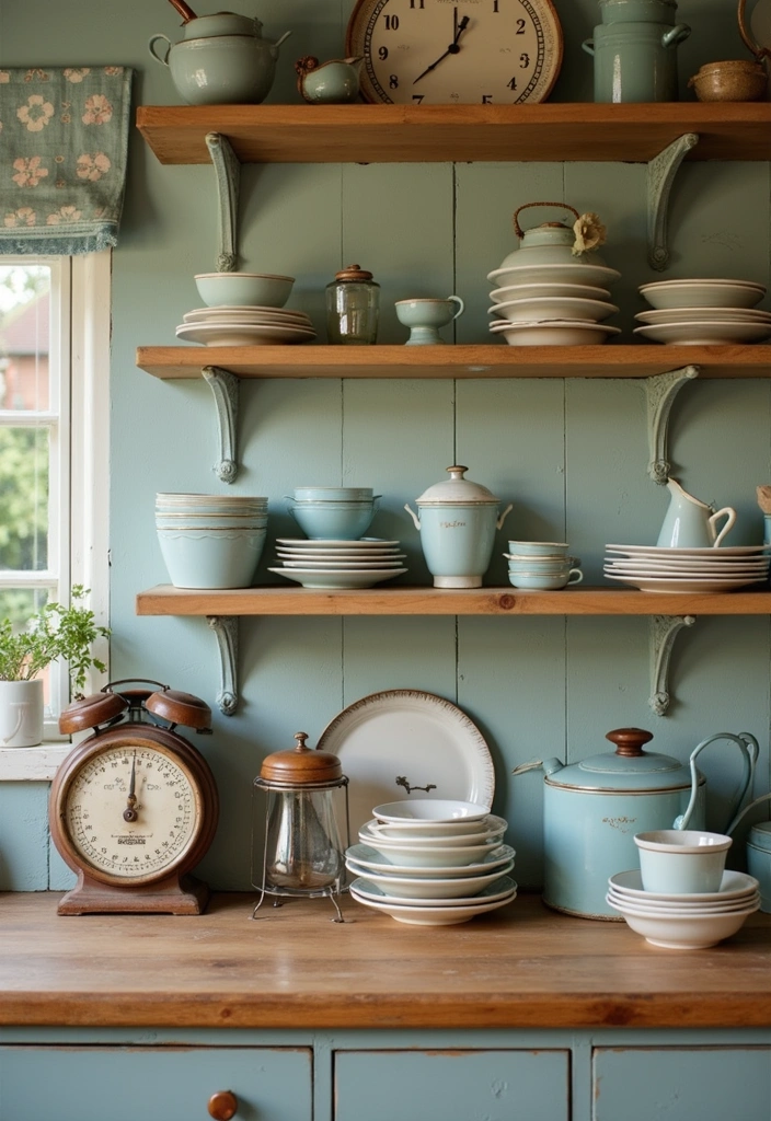 20 Unique Mexican Kitchen Decor Ideas That Will Make You Feel Like You're in Tulum! - 18. Charming Vintage Finds